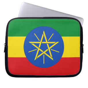 Ethiopia Flag Laptop Sleeve