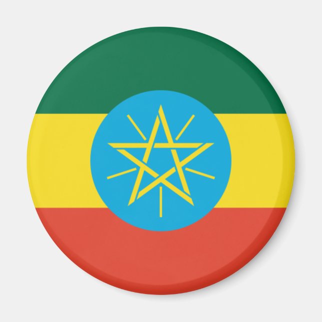 Ethiopia Flag Magnet (Front)
