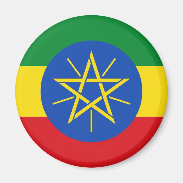 Ethiopia Flag Magnet (Front)