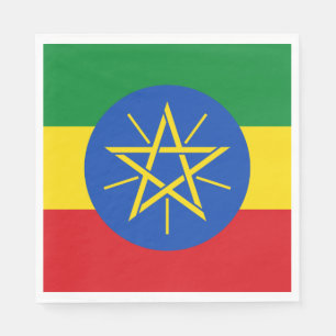 Ethiopia Flag Napkin