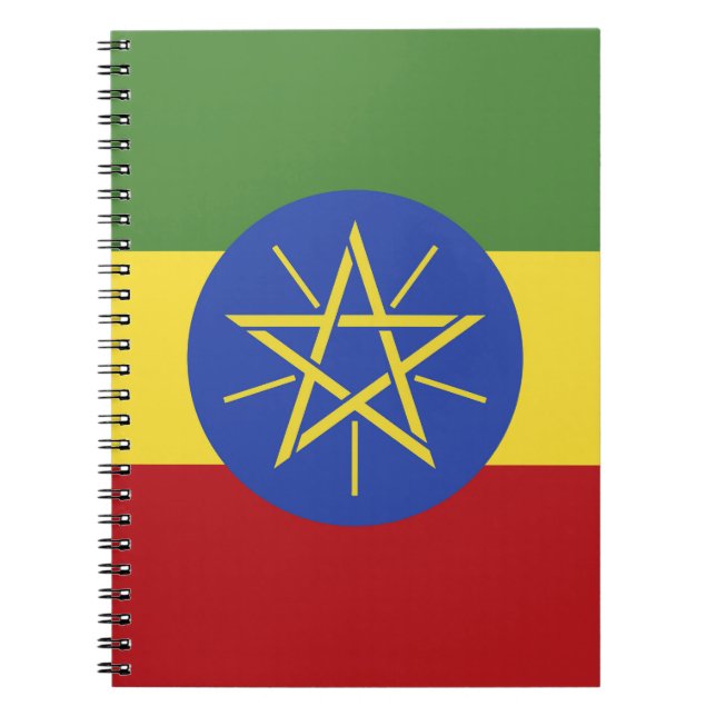 Ethiopia flag notebook (Front)
