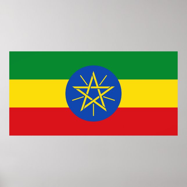 Ethiopia Flag Poster (Front)
