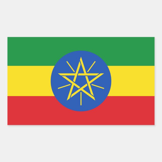 Ethiopia Flag Sticker (Front)