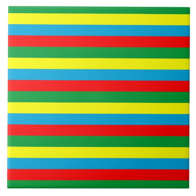 Ethiopia flag stripes country symbol pattern lines tile (Front)