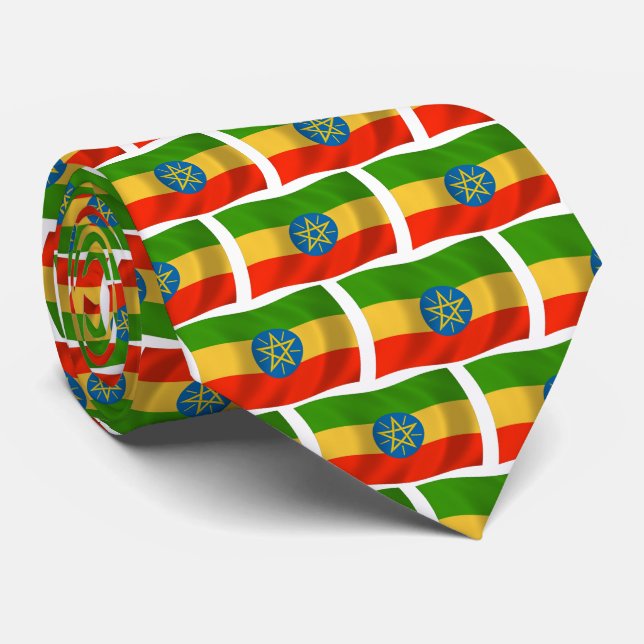 Ethiopia Flag Tie (Rolled)