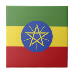 Ethiopia flag tile