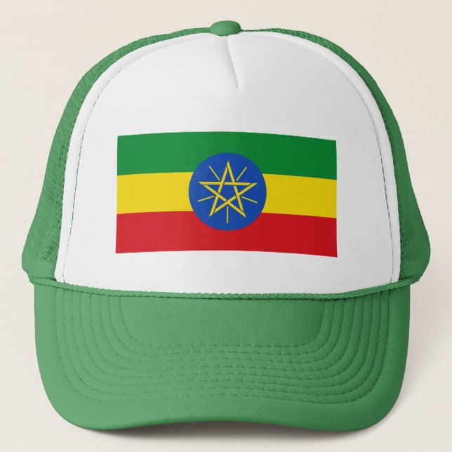 Ethiopia Flag Trucker Hat (Front)