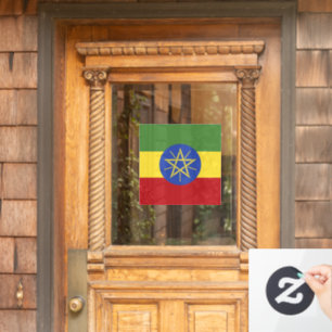 Ethiopia flag window cling