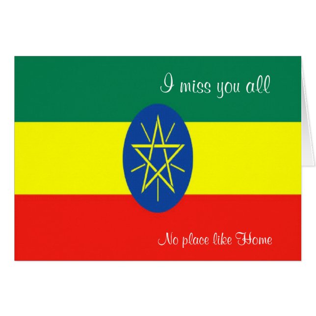 Ethiopia greeting cards (Front Horizontal)