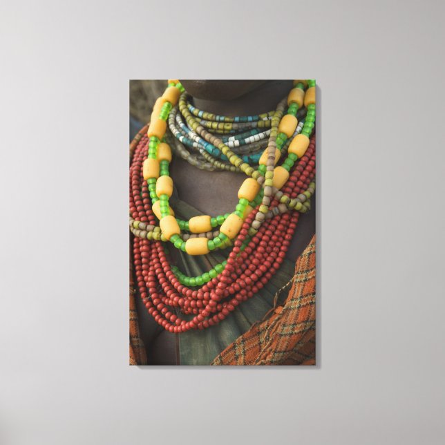 Ethiopia: Lower Omo River Basin, Omo Delta, Canvas Print (Front)