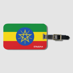 Ethiopia National Flag Patriotic Luggage Tag