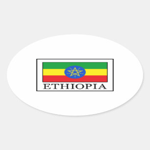 Ethiopia Oval Sticker