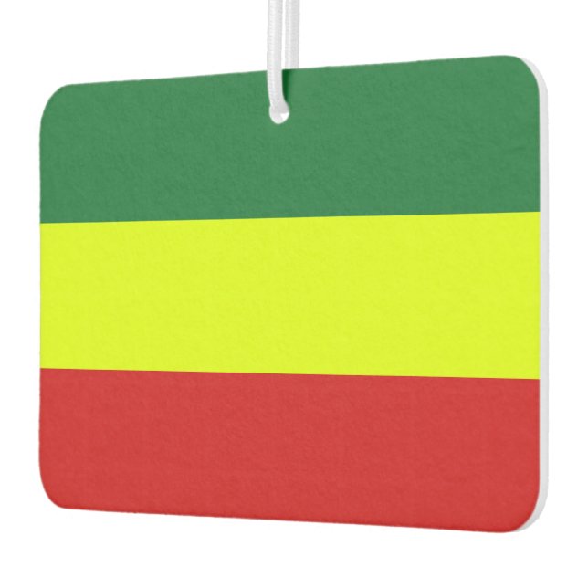 Ethiopia Rasta Flag Air Freshener (Left)
