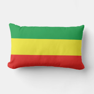 Ethiopia Rasta Flag  Lumbar Pillow