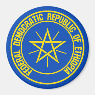 Ethiopia Round Emblem Magnet