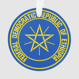 Ethiopia Round Emblem Ornament
