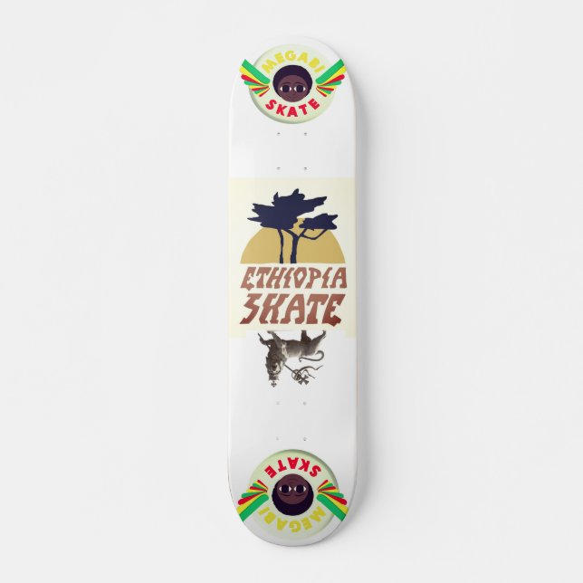 ETHIOPIA SKATE 7 3/4" Skateboard Deck (Front)