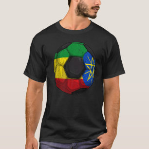 Ethiopia Soccer Ethiopia Flag Boys Ethiopian Mens T-Shirt