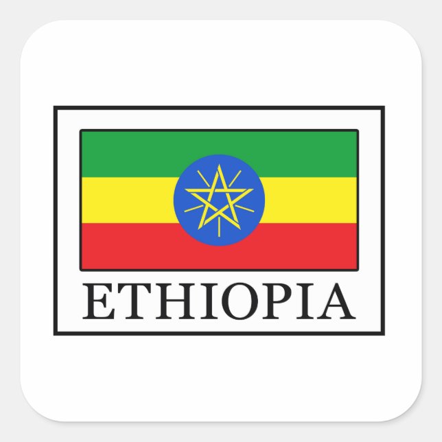 Ethiopia Square Sticker (Front)
