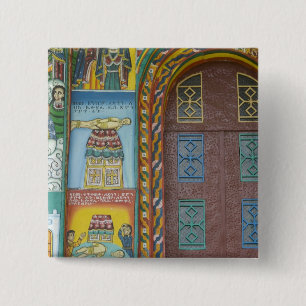 Ethiopia: Tigray Region, Axum, Christ Church, 2 Inch Square Button