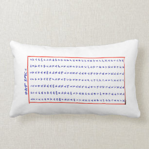 Ethiopian Amharic AlphaBet -AhBuGiDa Poster Pillow
