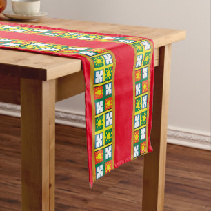 Ethiopian art border  medium table runner