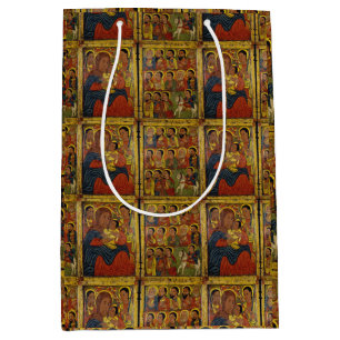 Ethiopian Black Madonna and Child with Saints Medium Gift Bag