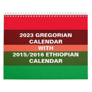 Ethiopian calendar & Gregorian 2023 calendar