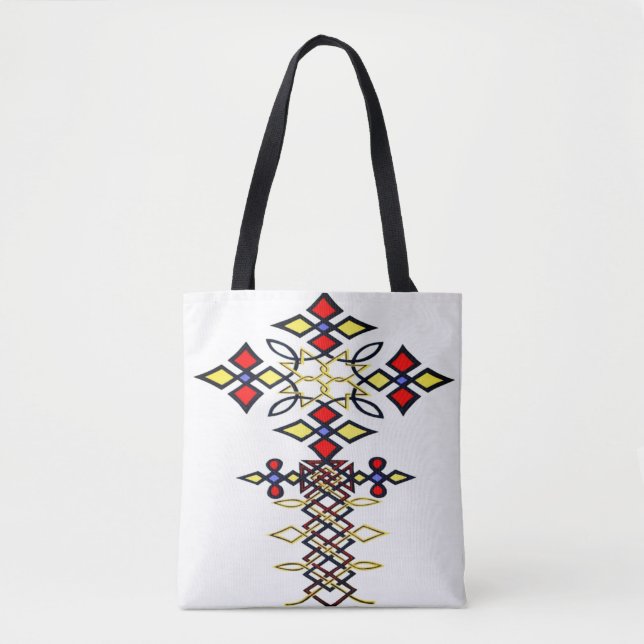 Ethiopian Classic Cross Meskel - Color Tote Bag (Front)