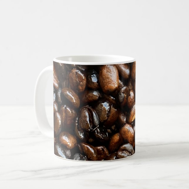 Ethiopian Coffee Beans Photography Pattern Gifts Coffee Mug (Front Left)