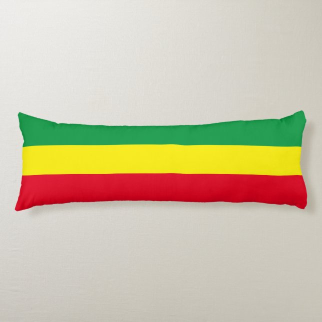 Ethiopian Flag Body Pillow (Front)