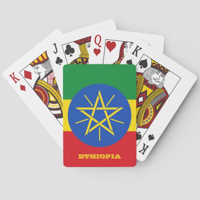 Ethiopian Flag Games, Ethiopia Playing Cards (Back)