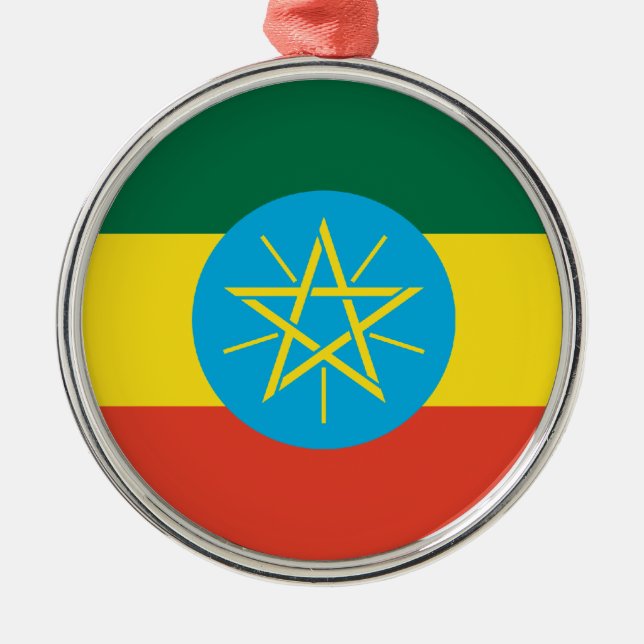 Ethiopian Flag Ornament (Front)