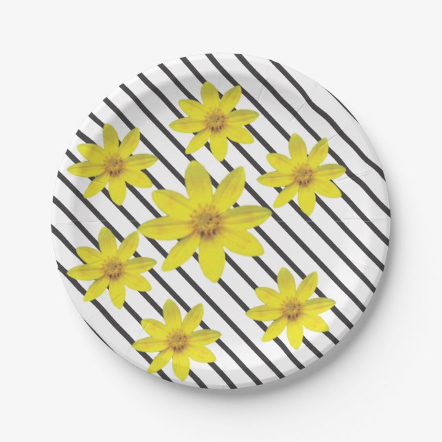 Ethiopian flower plate (Front)
