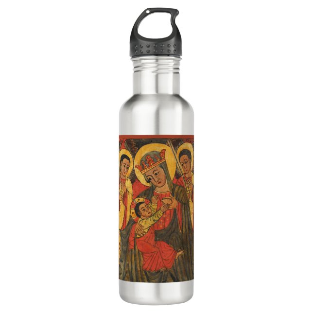 Ethiopian l Orthodox l Theotokos l Disciples, 710 Ml Water Bottle (Front)
