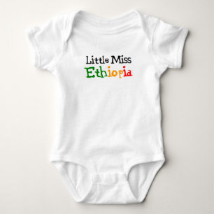 ethiopian little miss baby bodysuit