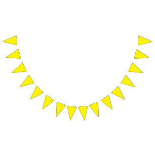 Ethiopian New Year Yellow Bunting Flags
