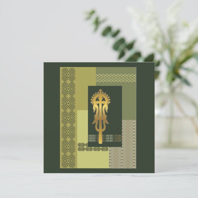 Ethiopian Processional Cross (Standing Front)