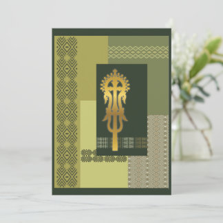 Ethiopian Processional Cross Holiday Card