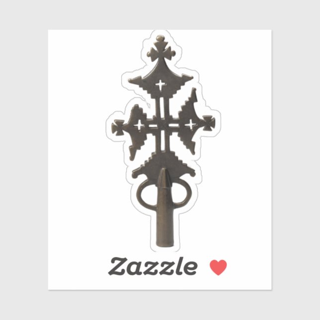 Ethiopian Processional Orthodox Christian Cross (Sheet)