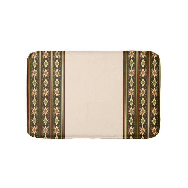 Ethiopian Tebeb Pattern Bath Mat (Front)