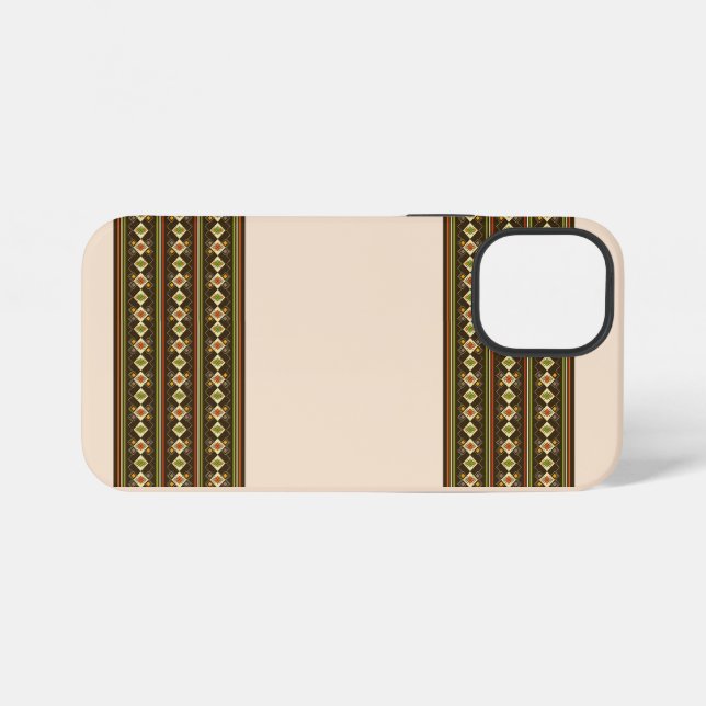 Ethiopian Tebeb Pattern iPhone Case (Back Horizontal)