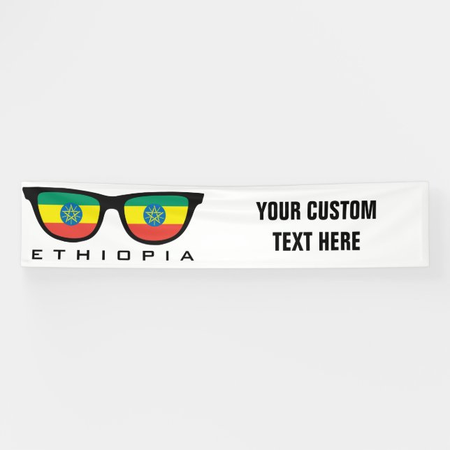Ethiopie Shades texte et bannière couleur personna (Horizontal)