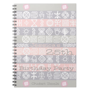 Ethnic 25th Birthday Party Personnalisable livre d