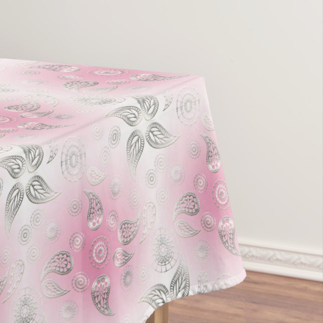 Ethnic Abstract Paisley Tablecloth (In Situ)