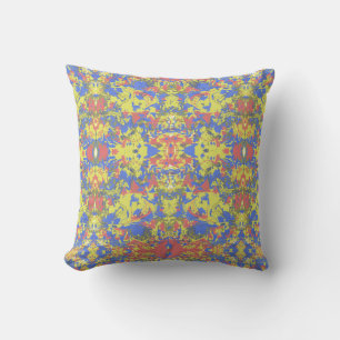 Ethnic Abstract Pattern Throw Pillow