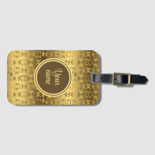Ethnic African Adinkra symbols Luggage Tag