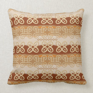 Ethnic African Adinkra symbols Throw Pillow