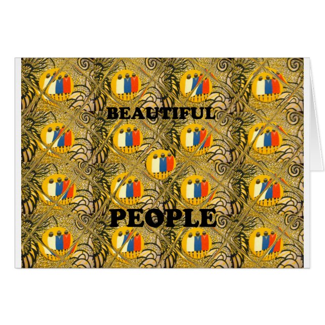 Ethnic African Art Design Imprimer : Beautiful Peo (Devant horizontal)