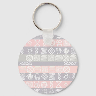 Ethnic African Boho Design Keychain